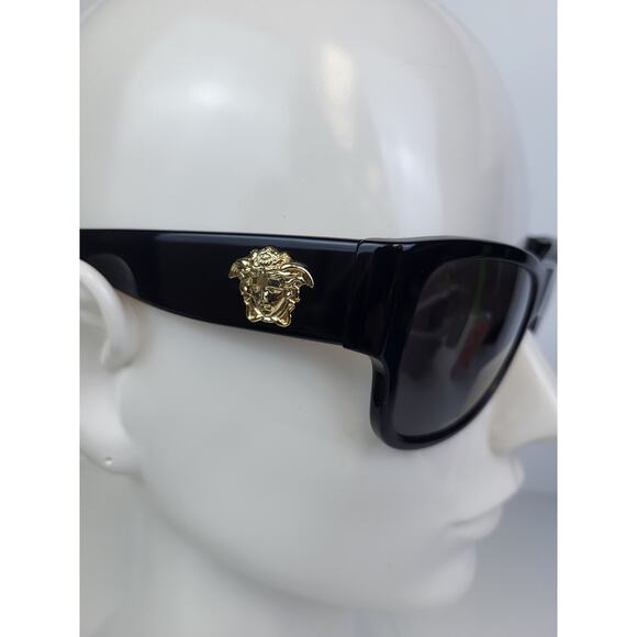 Versace Sunglasses 4275 Black 58/18 Gold Medusa